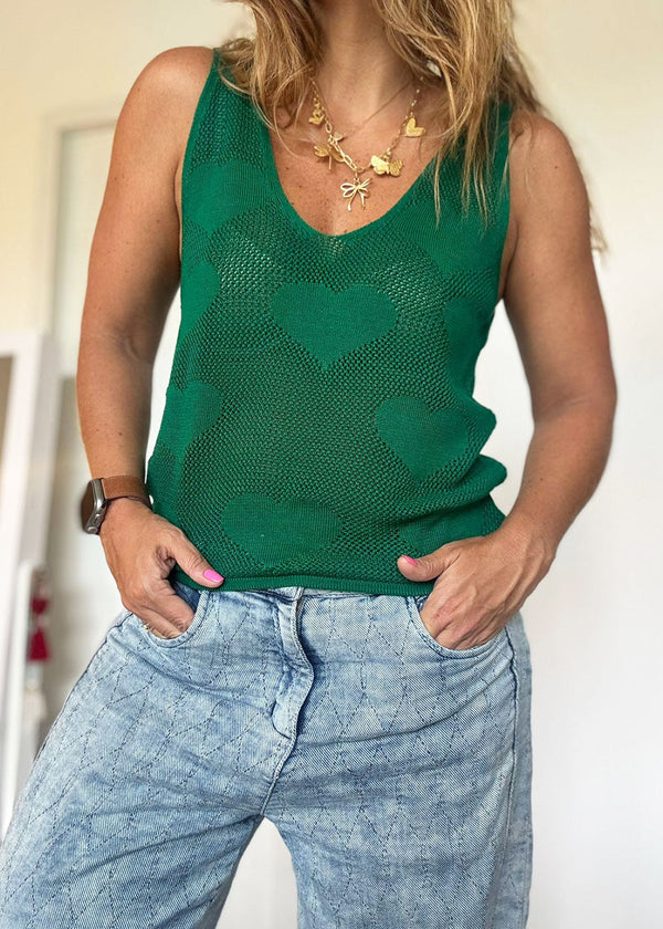 Laurel Green Knit Top