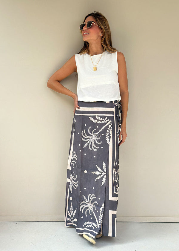Dafne Wrap Maxi Skirt