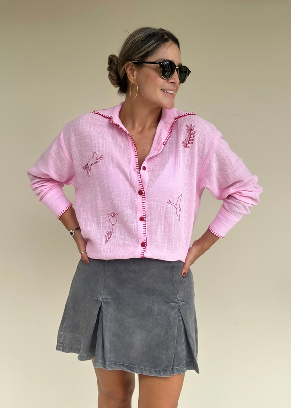 Camisa Lola Rosado