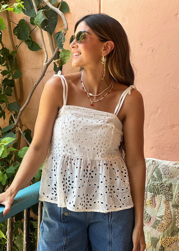 Alma Eyelet Blouse