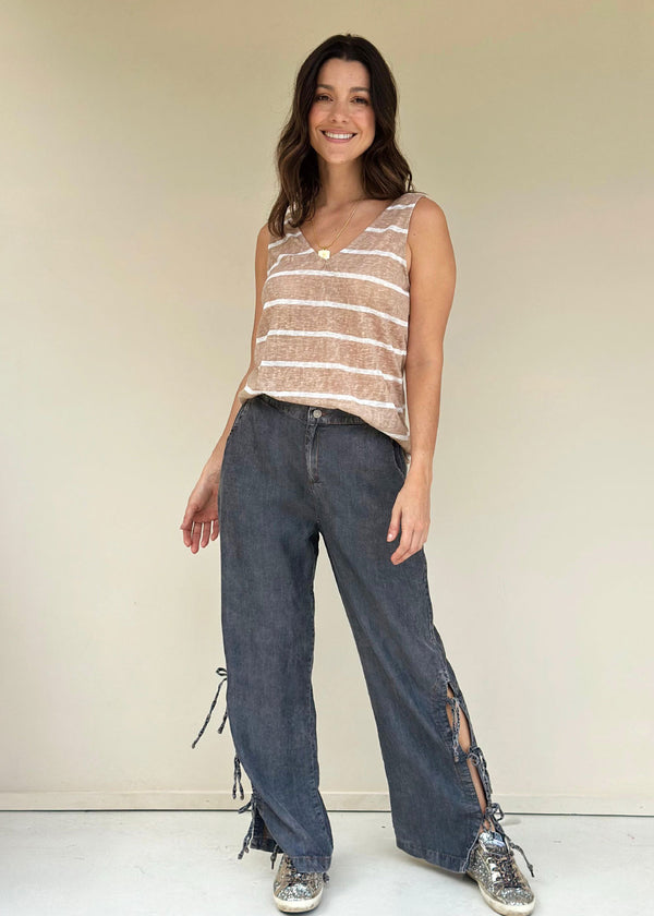 Luna Striped Knit Top