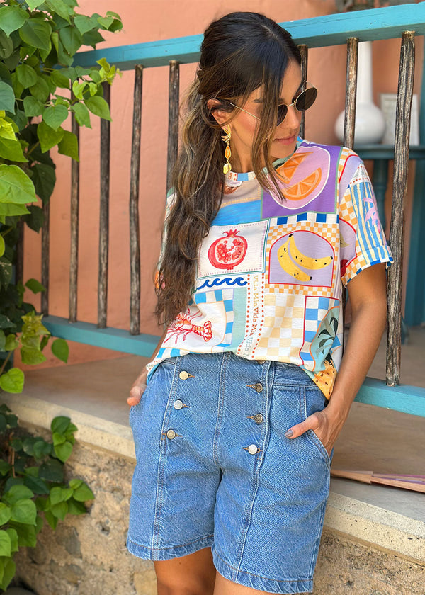 Camiseta Marie Fruit Tropical