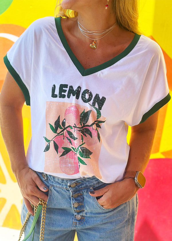 Camiseta Roxana Lemon Marfil
