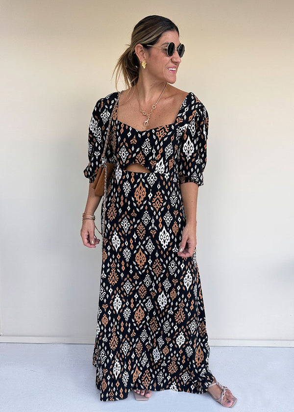Demetria Printed Dress