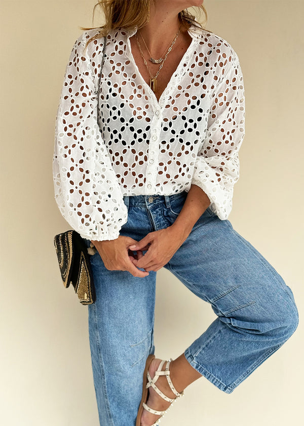 Dulce Eyelet Blouse