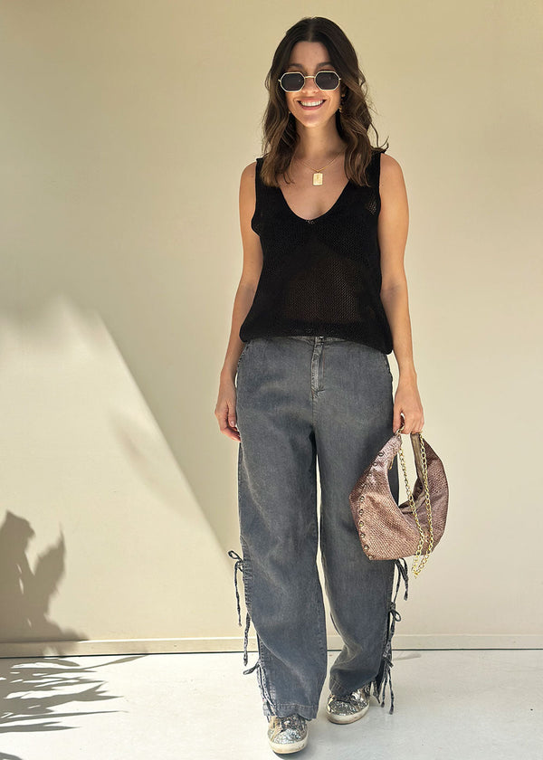 Canela Black Pants